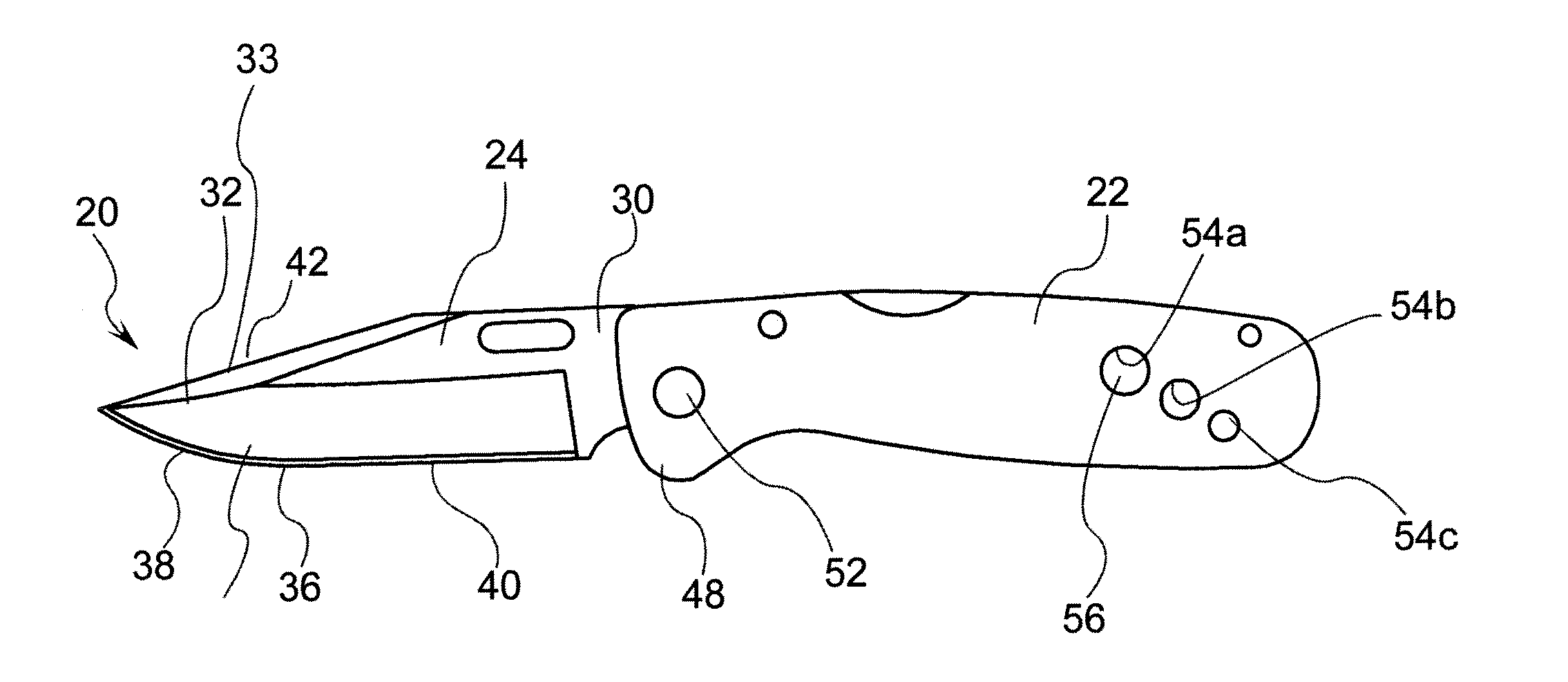 Wire stripping back bar knife