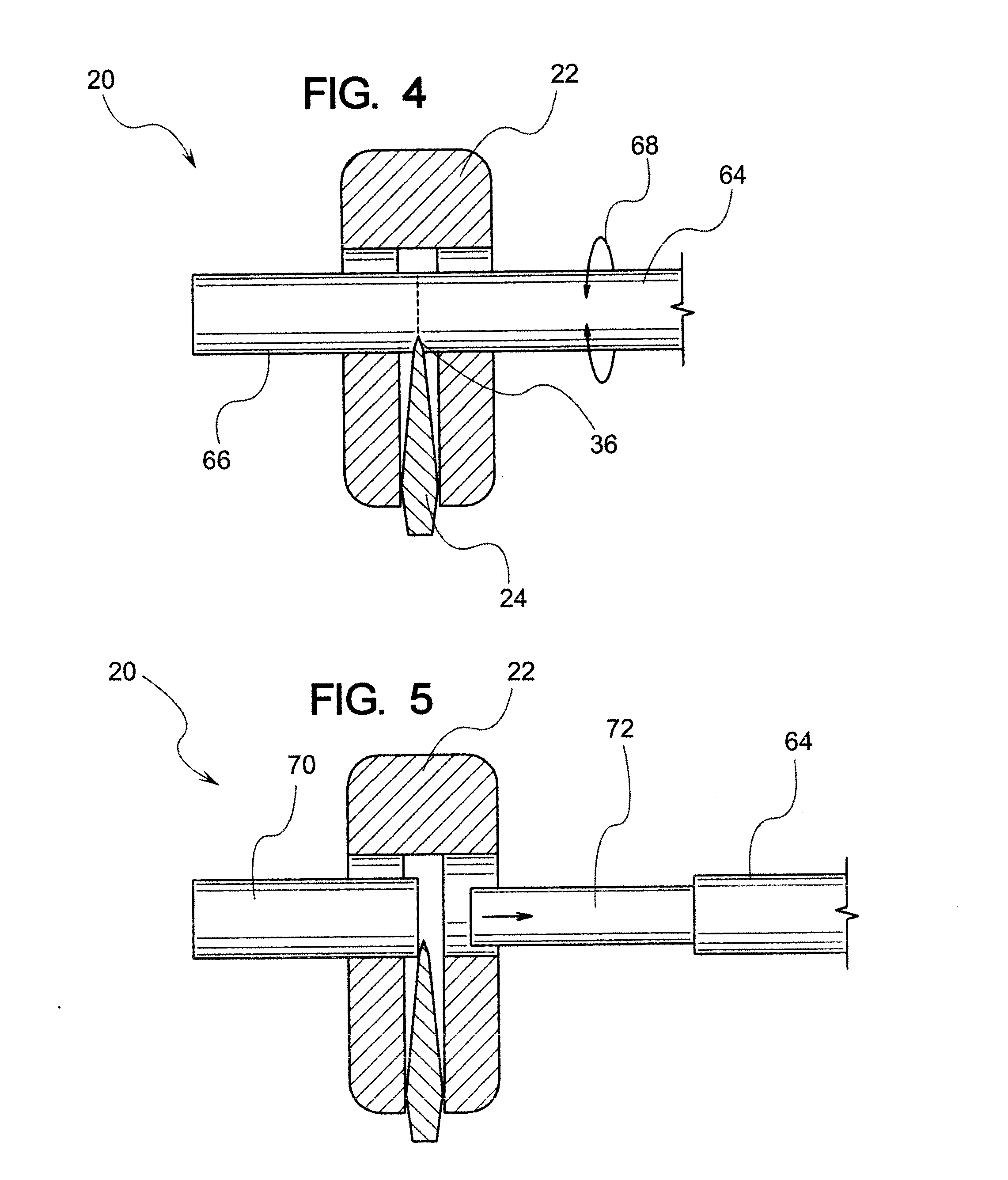 Wire stripping back bar knife