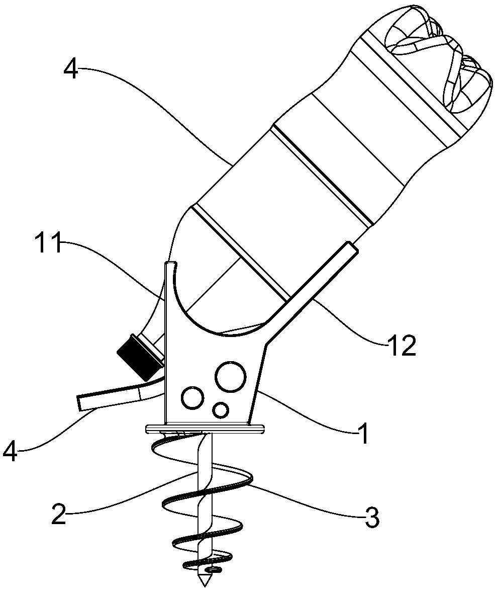 Drip irrigation device for flowers and plants