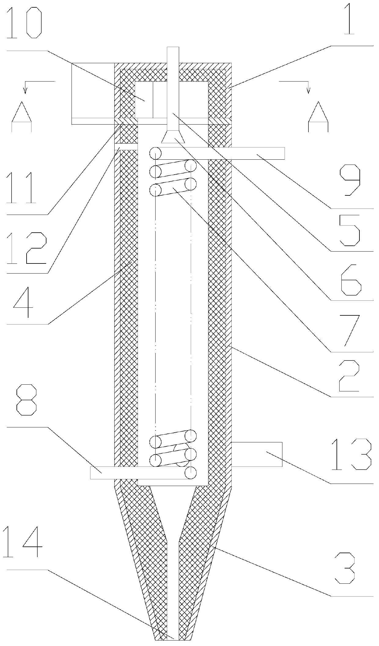 High-temperature mineral powder cooling device