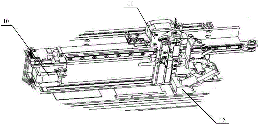 Scraper fixing device and blood smear pushing device