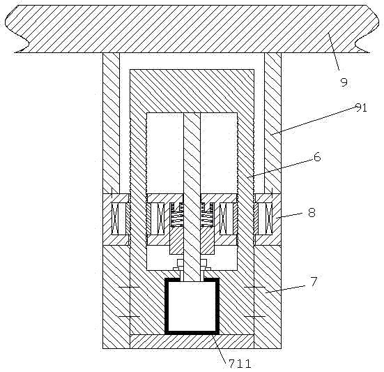 Medical bearing assembly capable of lifting, descending and stably running