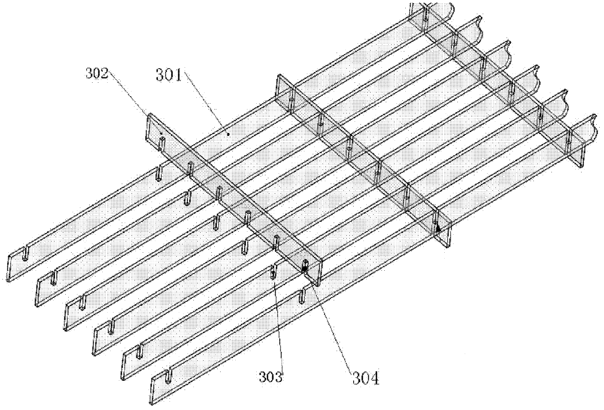 Glass fiber reinforced plastic grating hollow plate and production method thereof