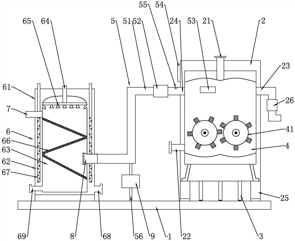 Internal mixer for V belt production and V belt capable of reducing dynamic heat generation