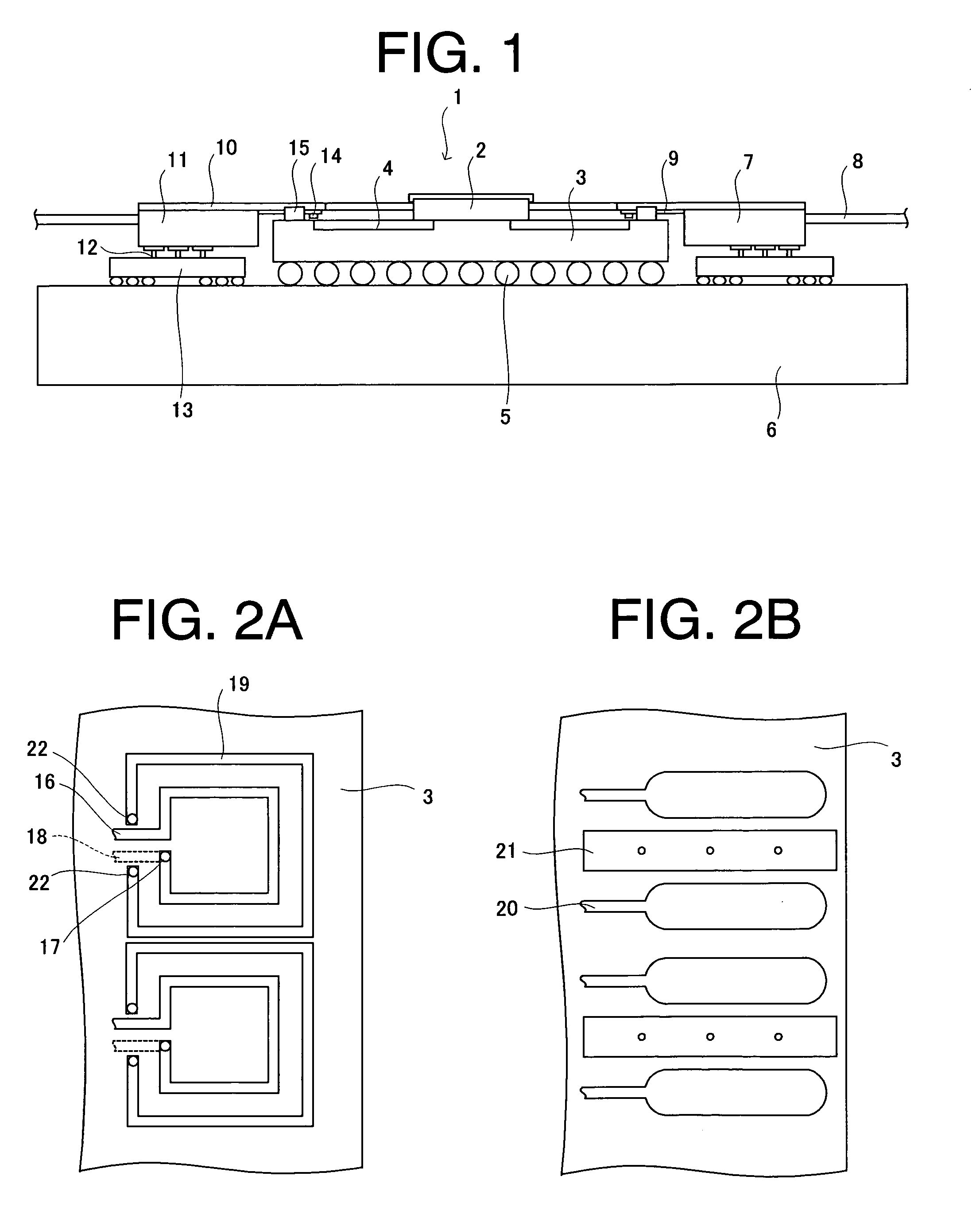 LSI package with interface module, transmission line package, and ribbon optical transmission line