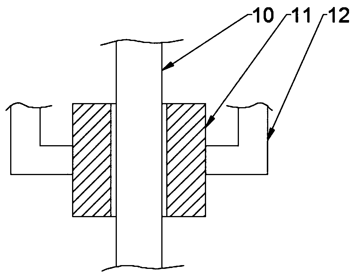 A building drilling device based on beam stabilization technology