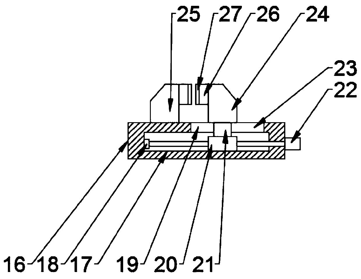 A building drilling device based on beam stabilization technology