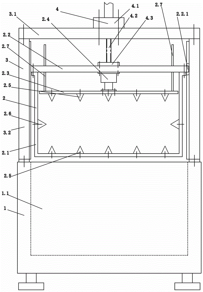 Oil tank air tightness water testing device