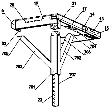 Mobile phone support of folding mobile phone