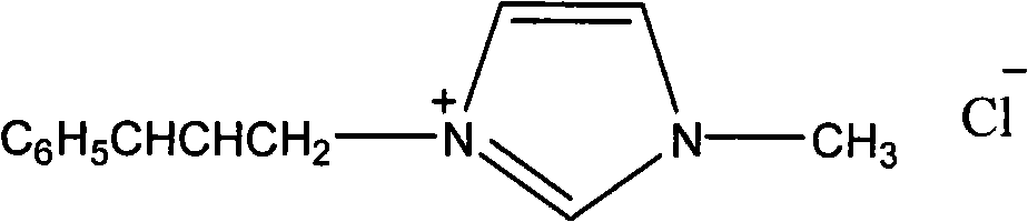 Ionic liquid containing cinnamyl functional groups and preparation method thereof