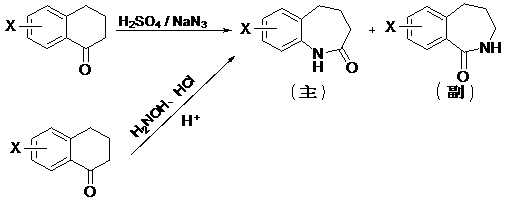 Chemical synthesis method for 2,3,4,5-tetrahydro-1H-2-benzazepin-1-one derivatives