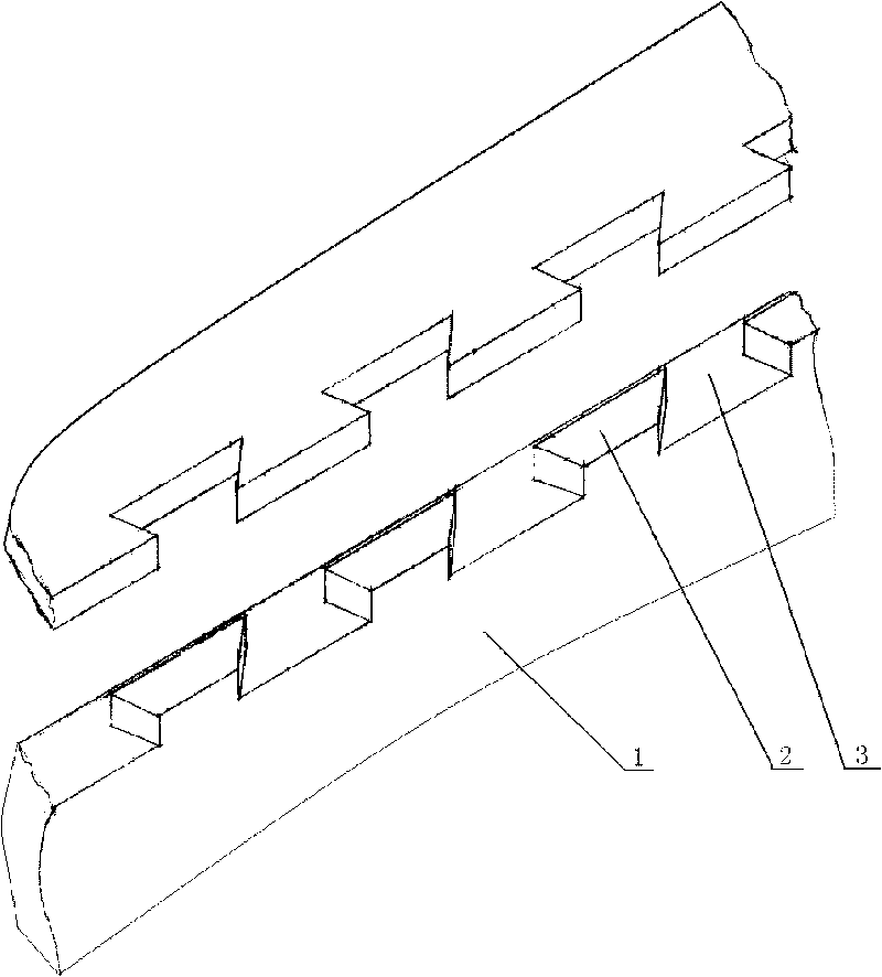 Dovetail mortise-tenon connection method between assembly parts in building project