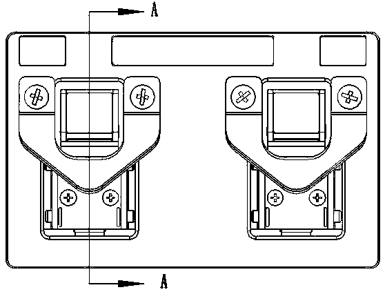 Special floating type static contact assembly device structure