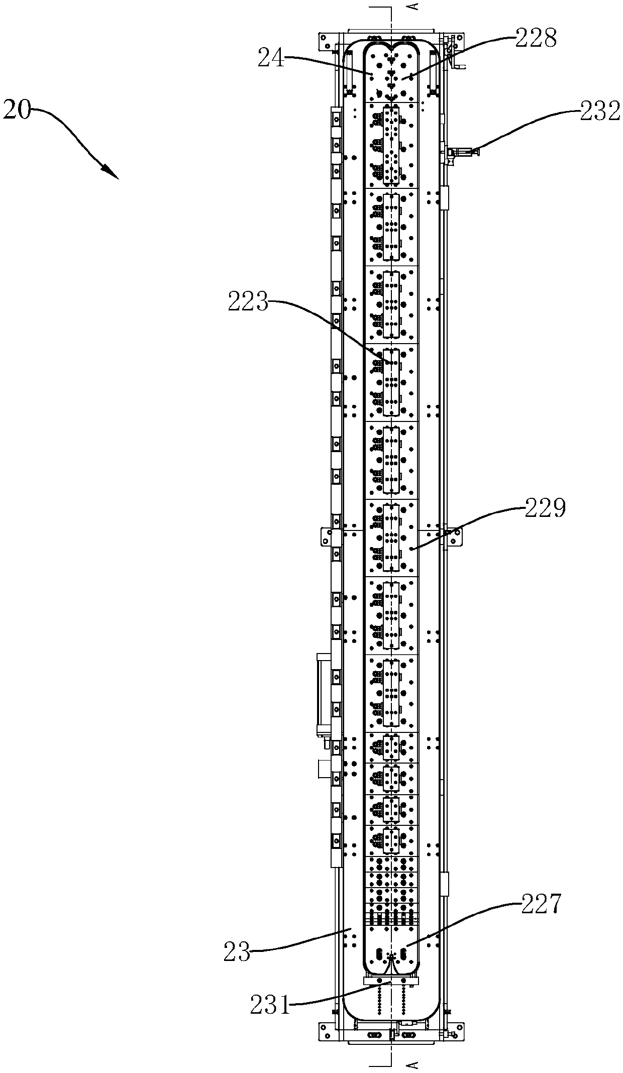 High-speed washing pipe forming machine and application method thereof