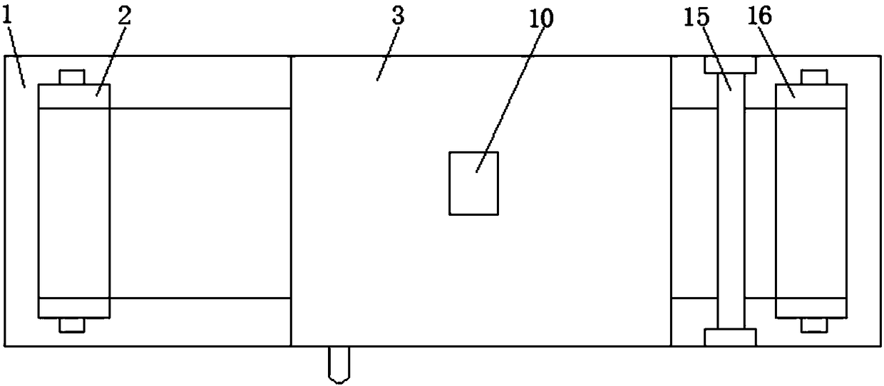 Wrinkle removing device for leather synthesis