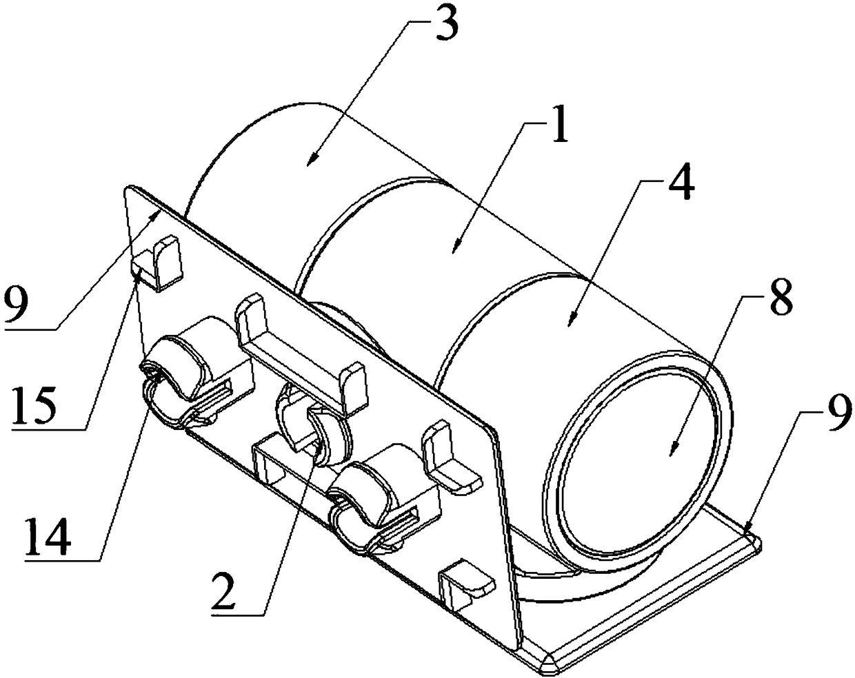 Three-way rotating shaft structure based on modularization