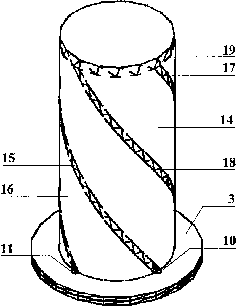 Wide band network feed medium load circular polarization four-arm spiral antenna