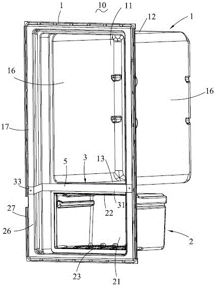 Inner tank components and refrigerator