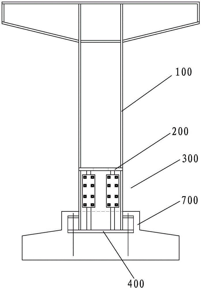 Novel circular steel tube bridge pier