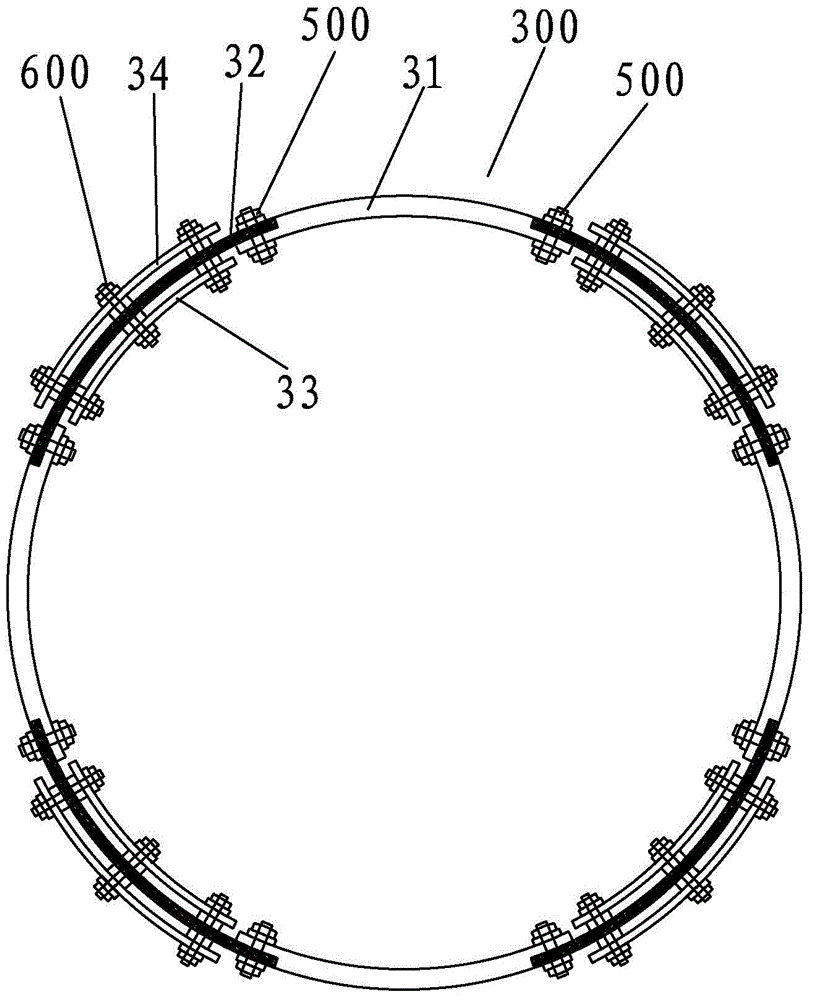 Novel circular steel tube bridge pier