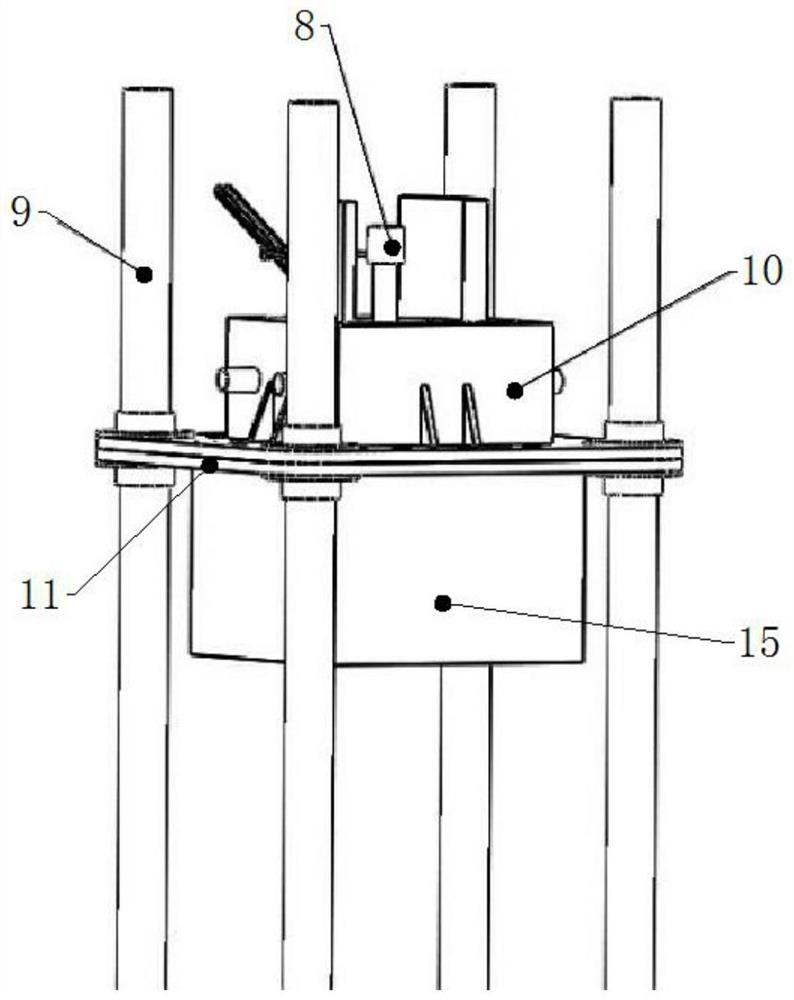 Casting device and casting method for large gear steel cast ingot