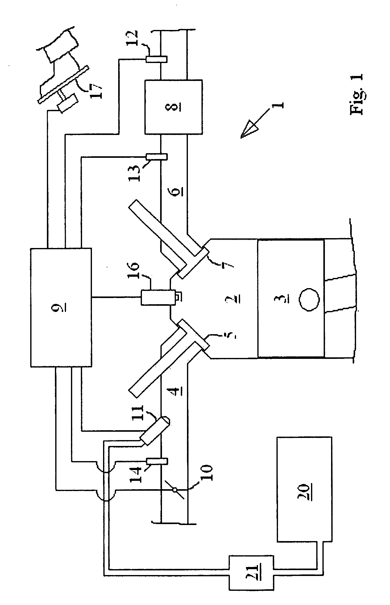 Engine system and a method for a combustion inhibition regeneration of an exhaust gas treatment device in a such system