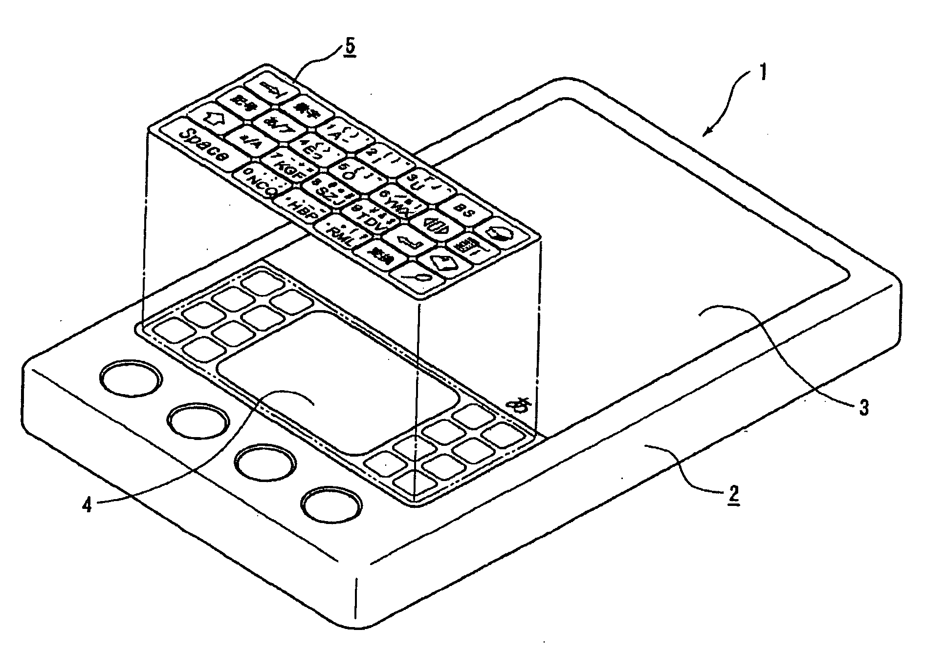 Touch-type key input apparatus