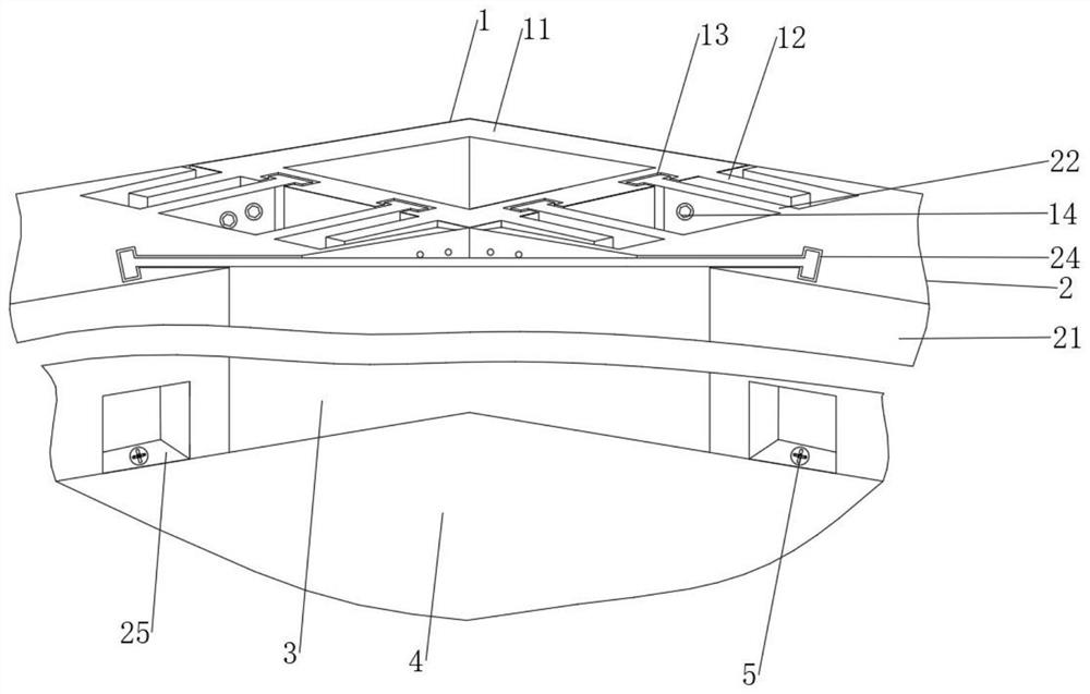 A fixing device for container house wall installation