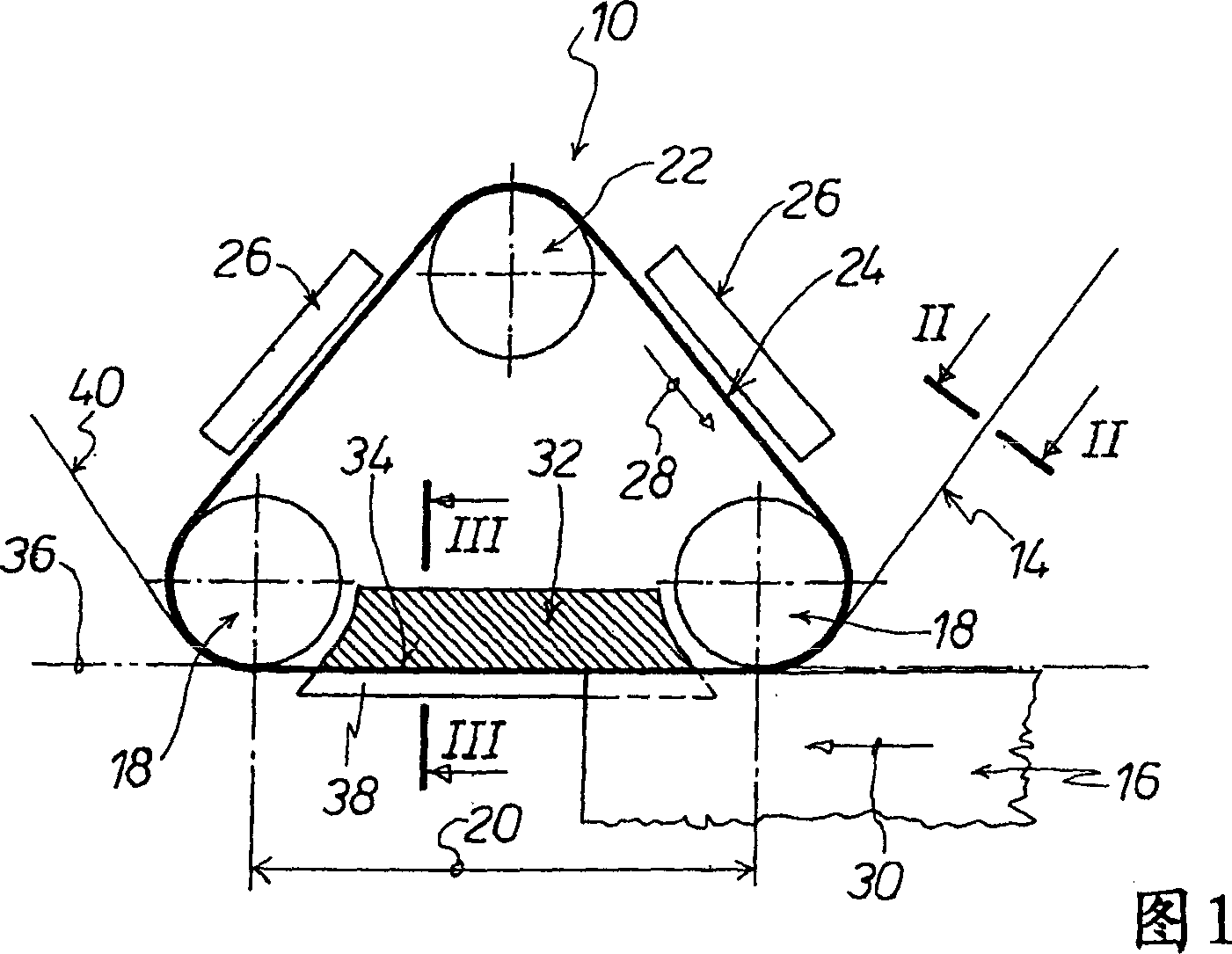 Embossing station for an embossing installation