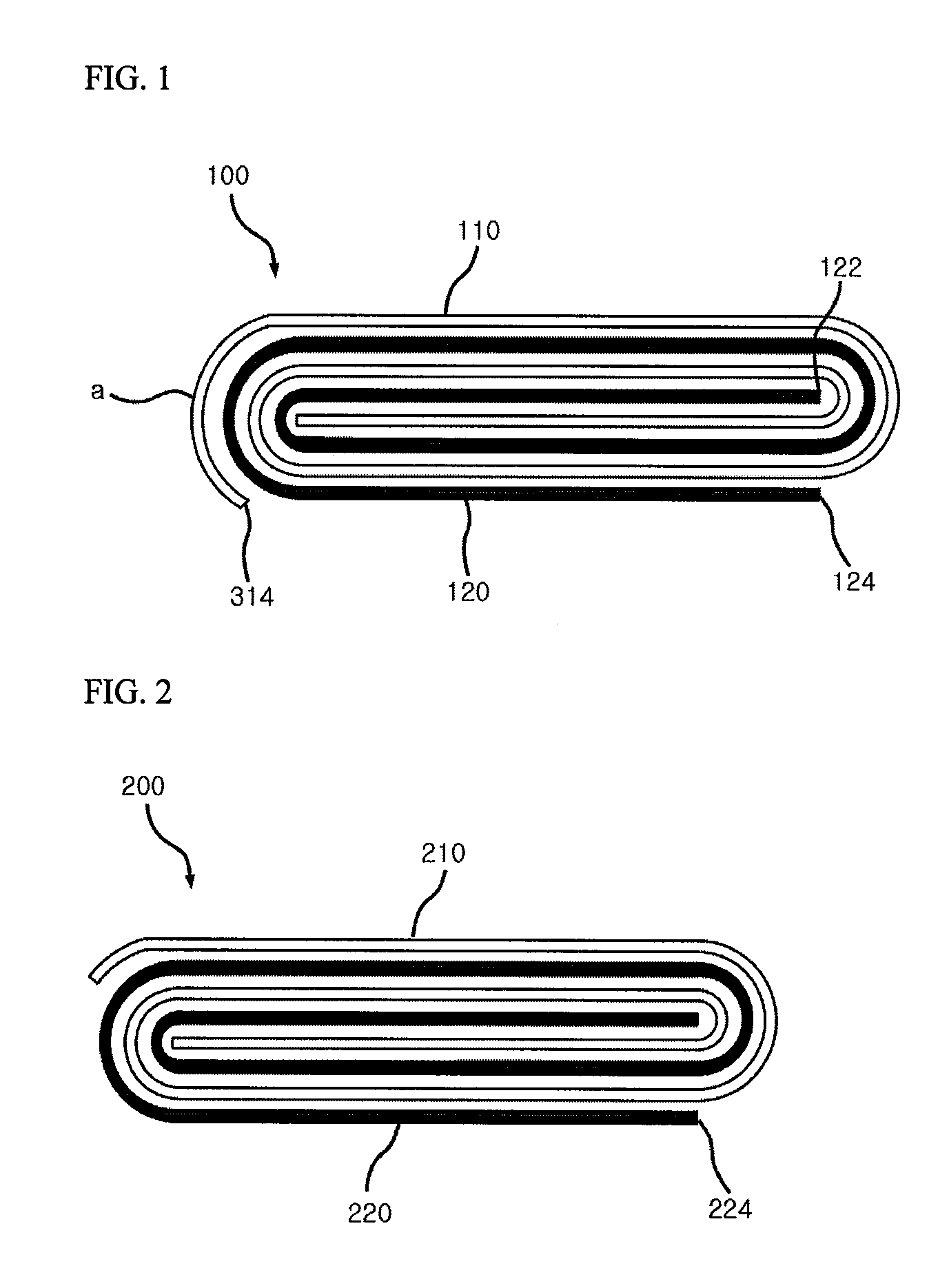 Double winding-typed electrode assembly