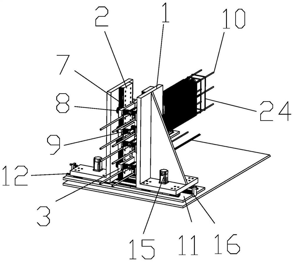 A longitudinal bar feeding device for steel cage welding