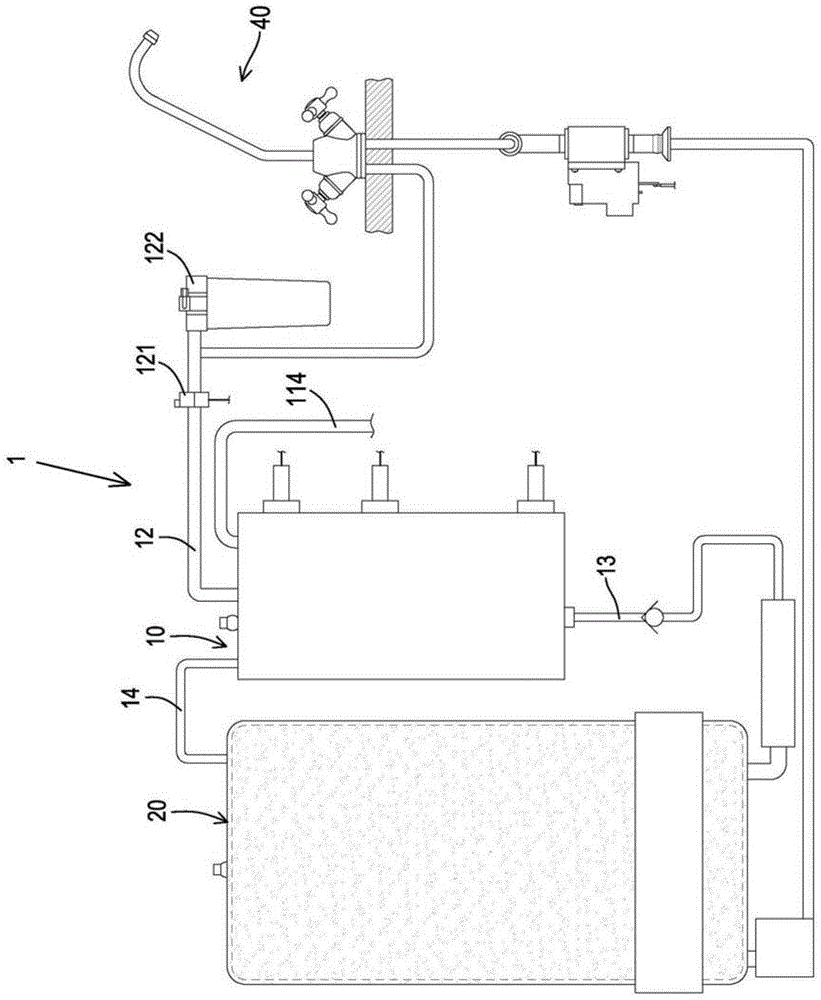 Drinking water system with automatic water adding function and safety control method thereof