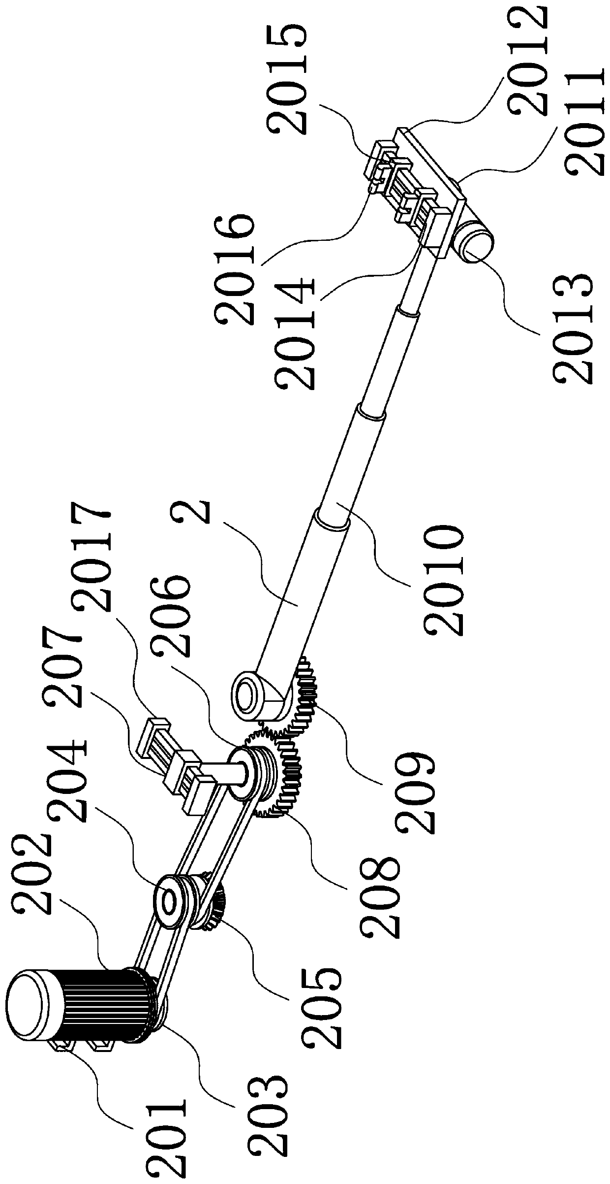 Automatic fiberboard composite board laying device