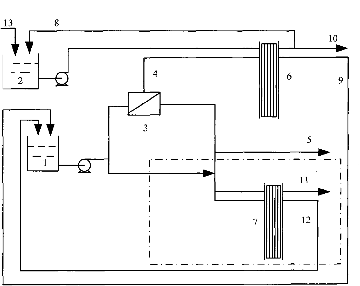 Process and device for processing heavy metal wastewater