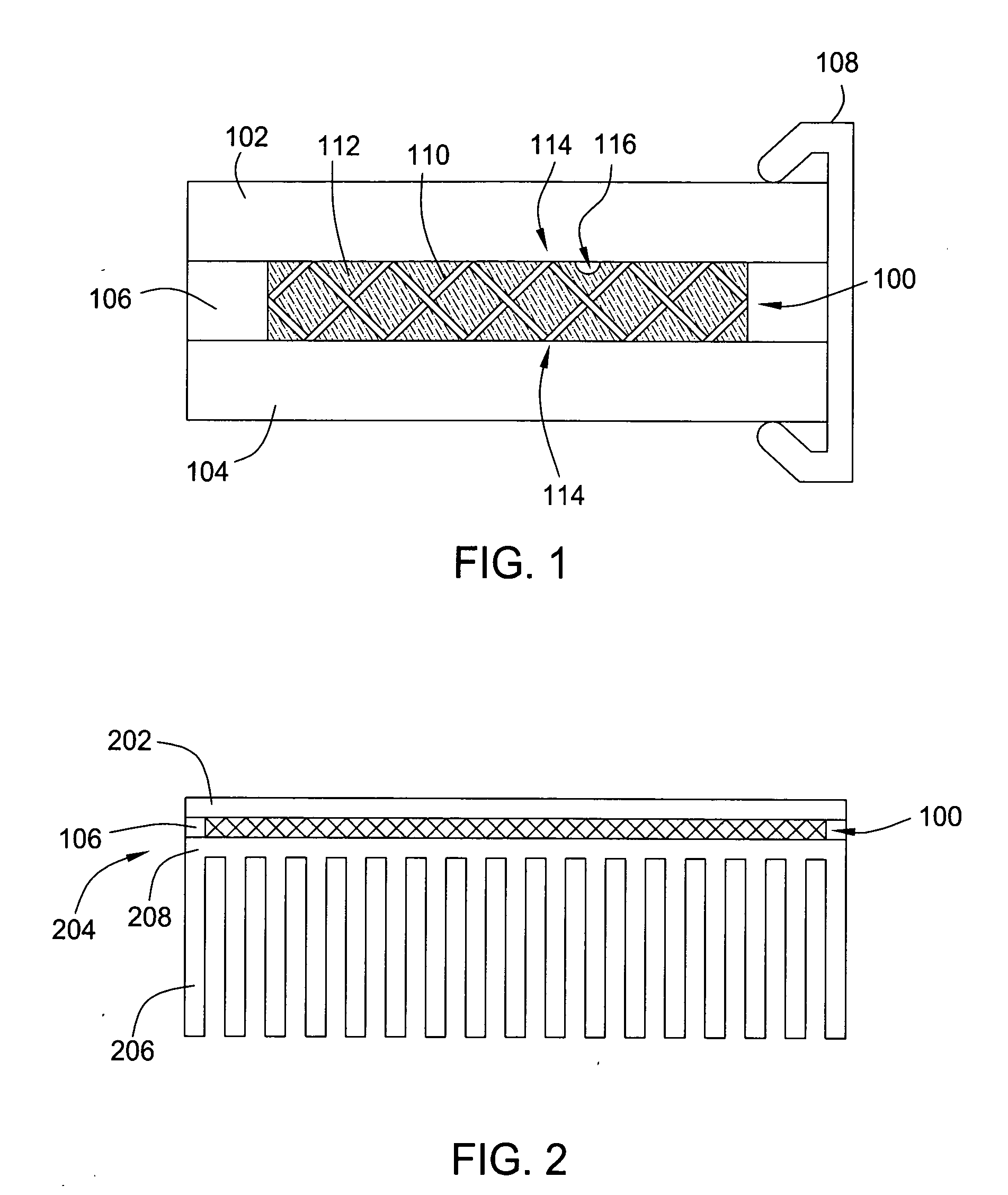 Heterogeneous thermal interface for cooling