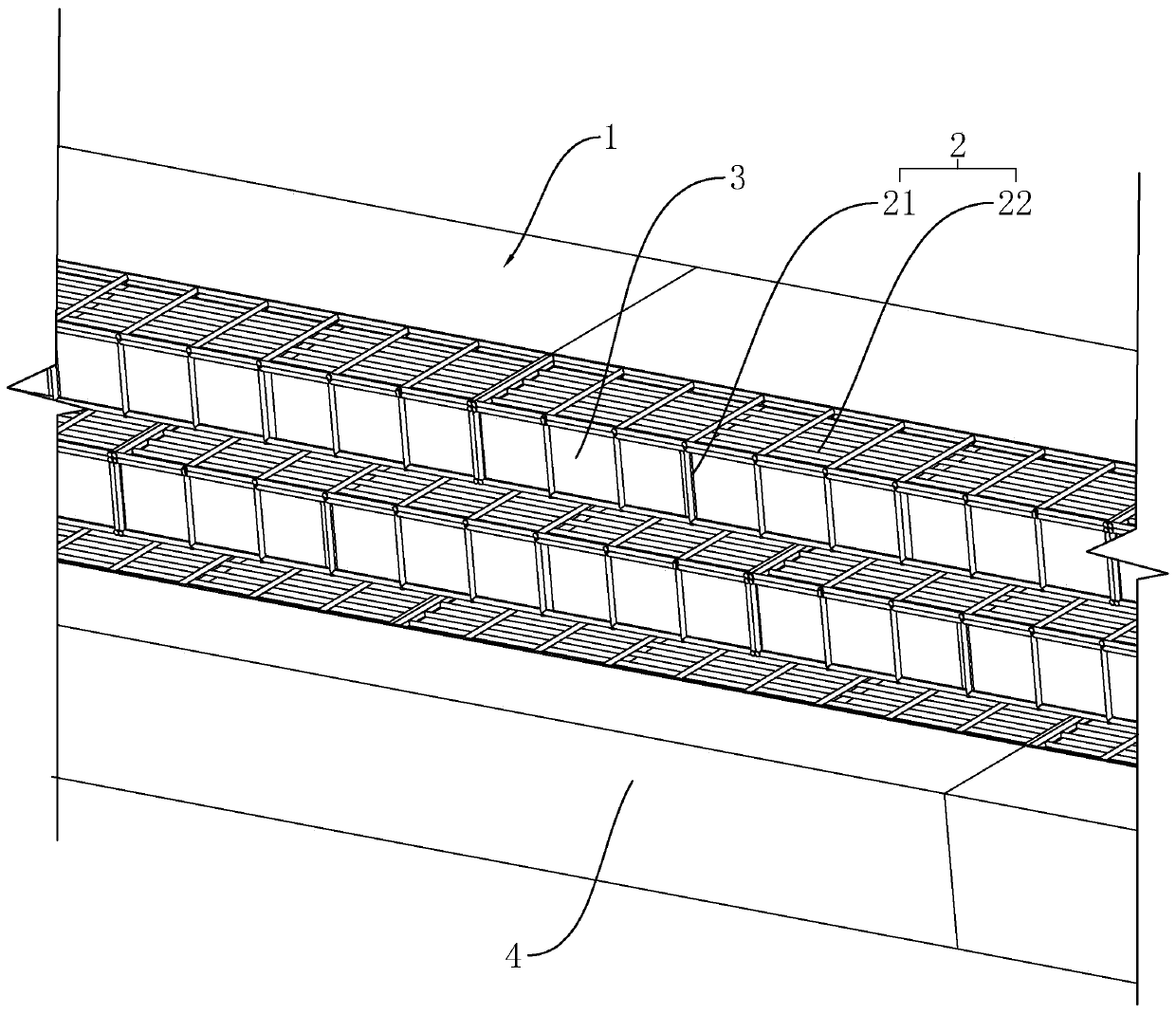 Sandy soil embankment revetment structure and construction method thereof