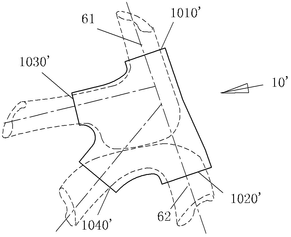 Method for manufacturing inner core used for moulding of carbon fiber composite multi-way tube