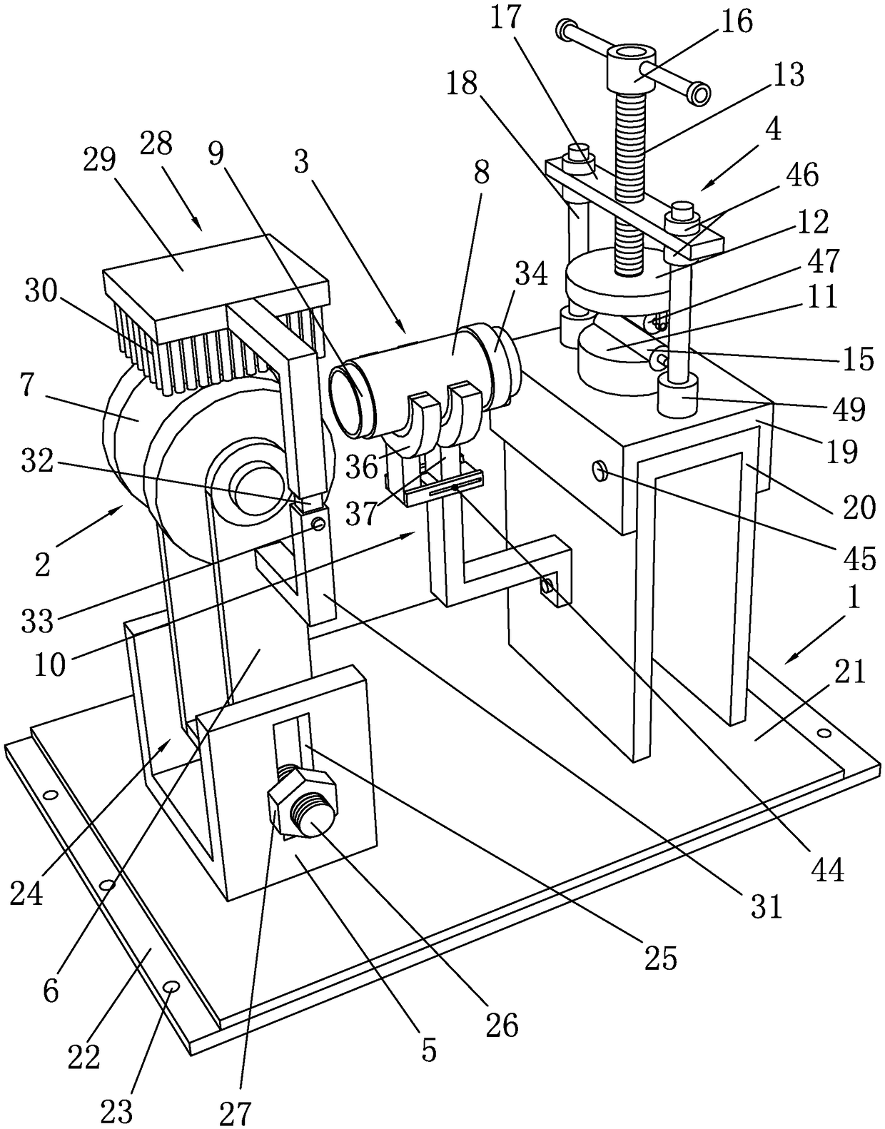 Yarn guiding device for textile product production