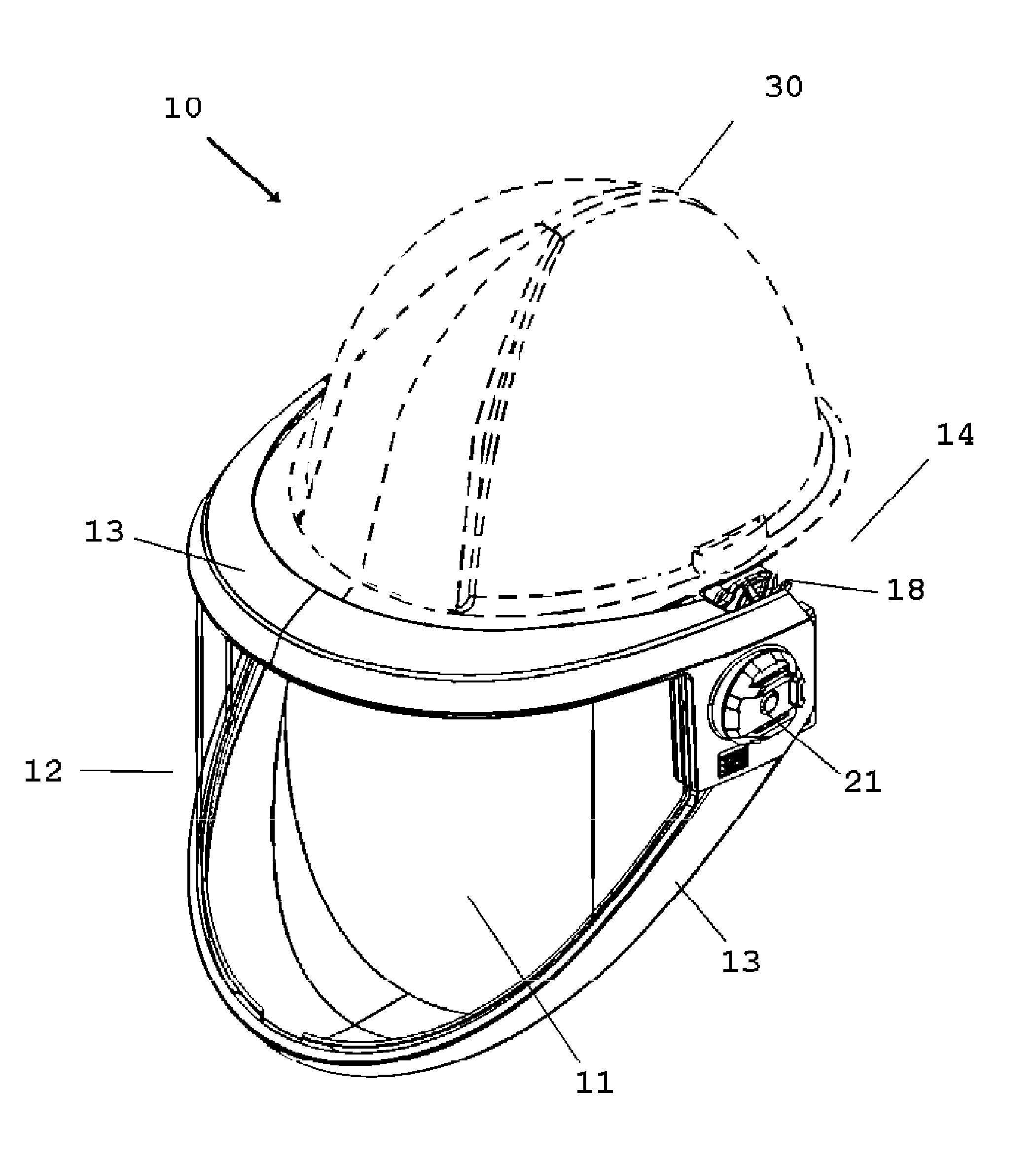 Weight Balancing Face Shield