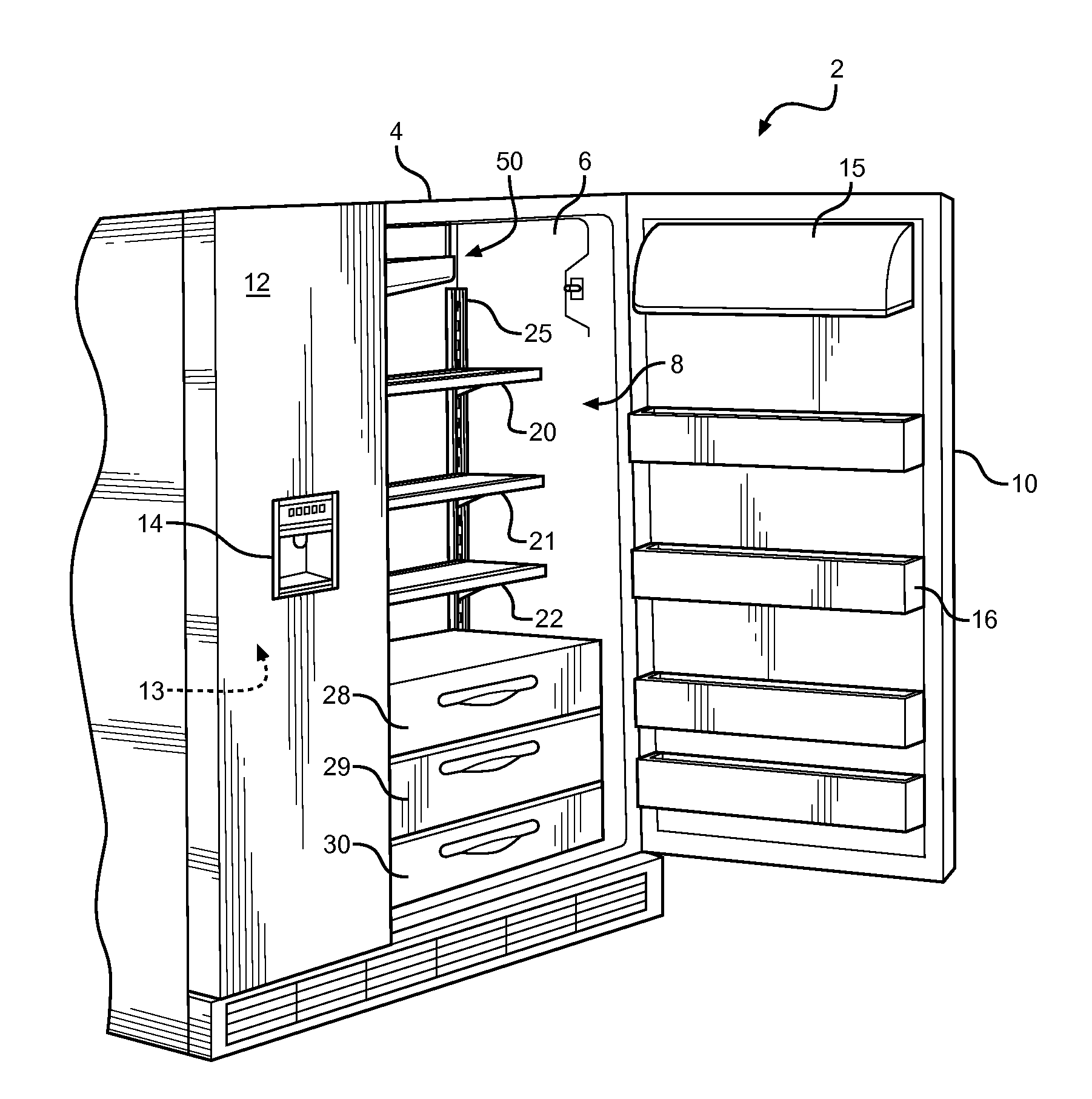 Vertical ice maker producing clear ice pieces