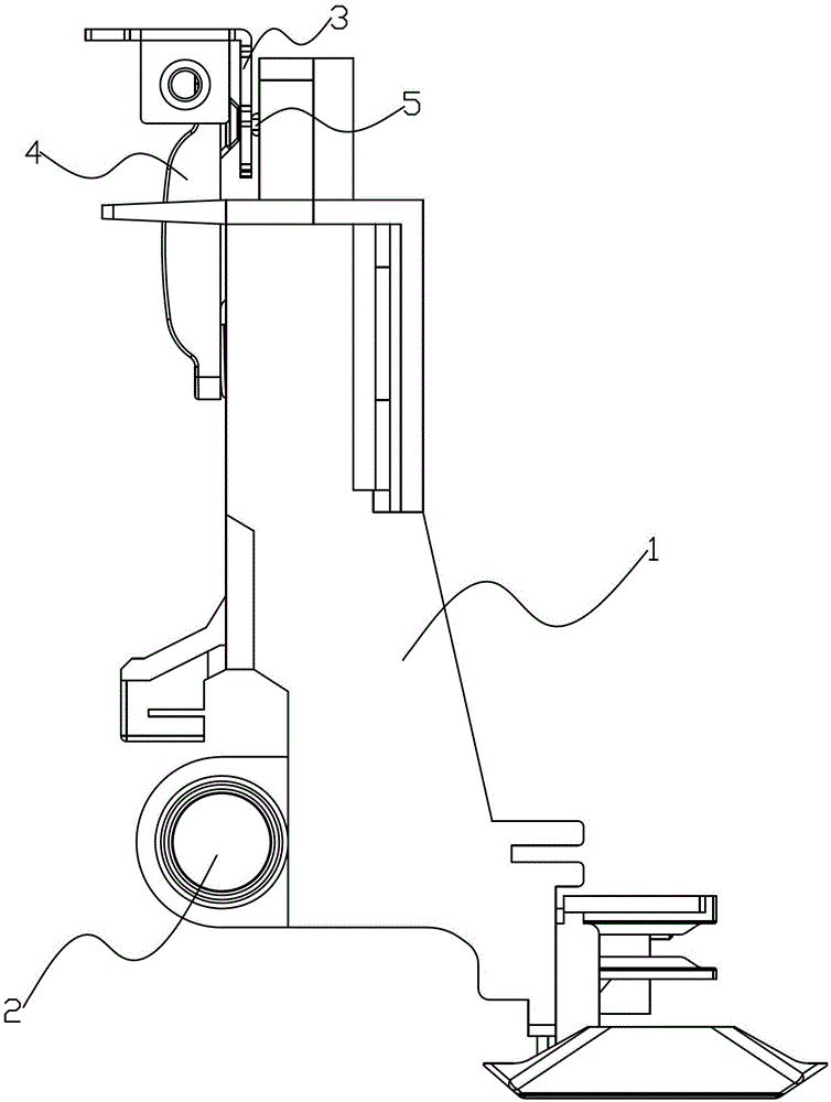 A guiding mechanism for the horizontal movement of the printing carriage