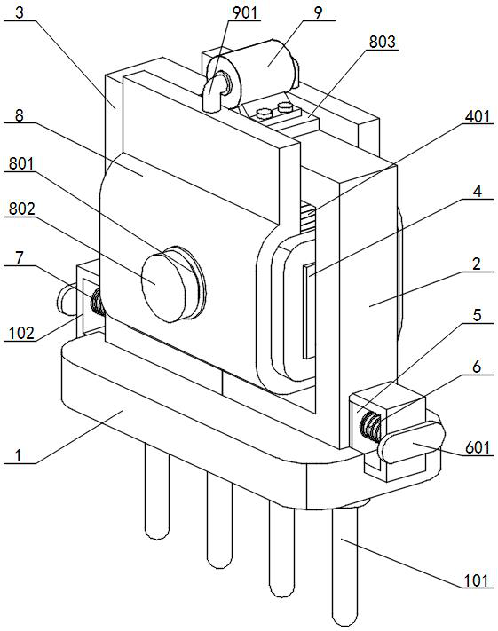 A modular assembled electronic transformer