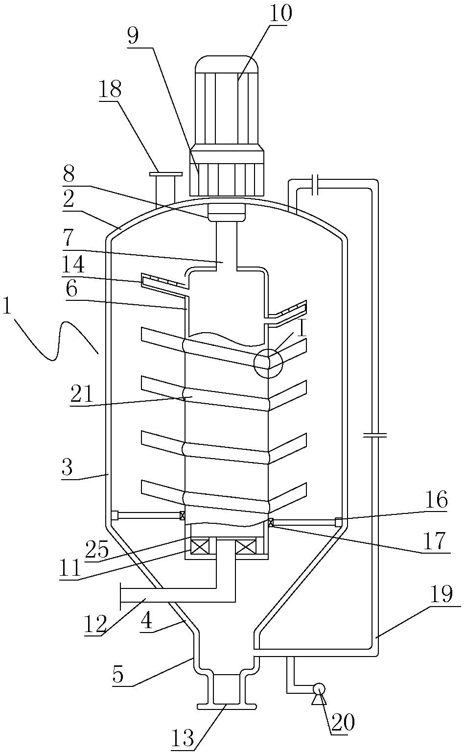 Inverted-umbrella-shaped plate filter