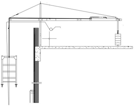 Mounting and fixing method of electric hanging basket suspension mechanism