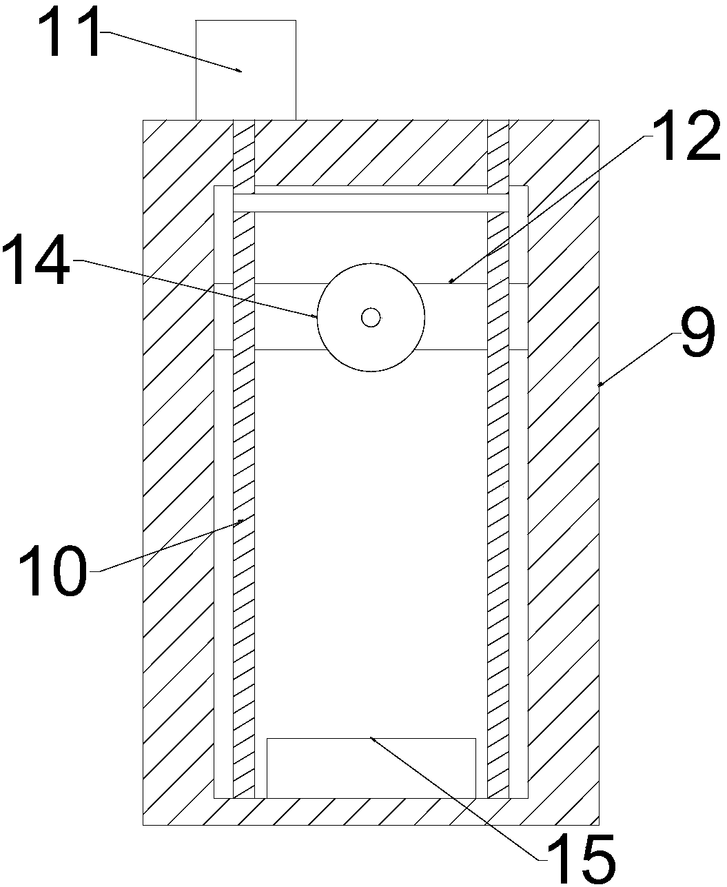 Cleaning and grinding device for building wall surface
