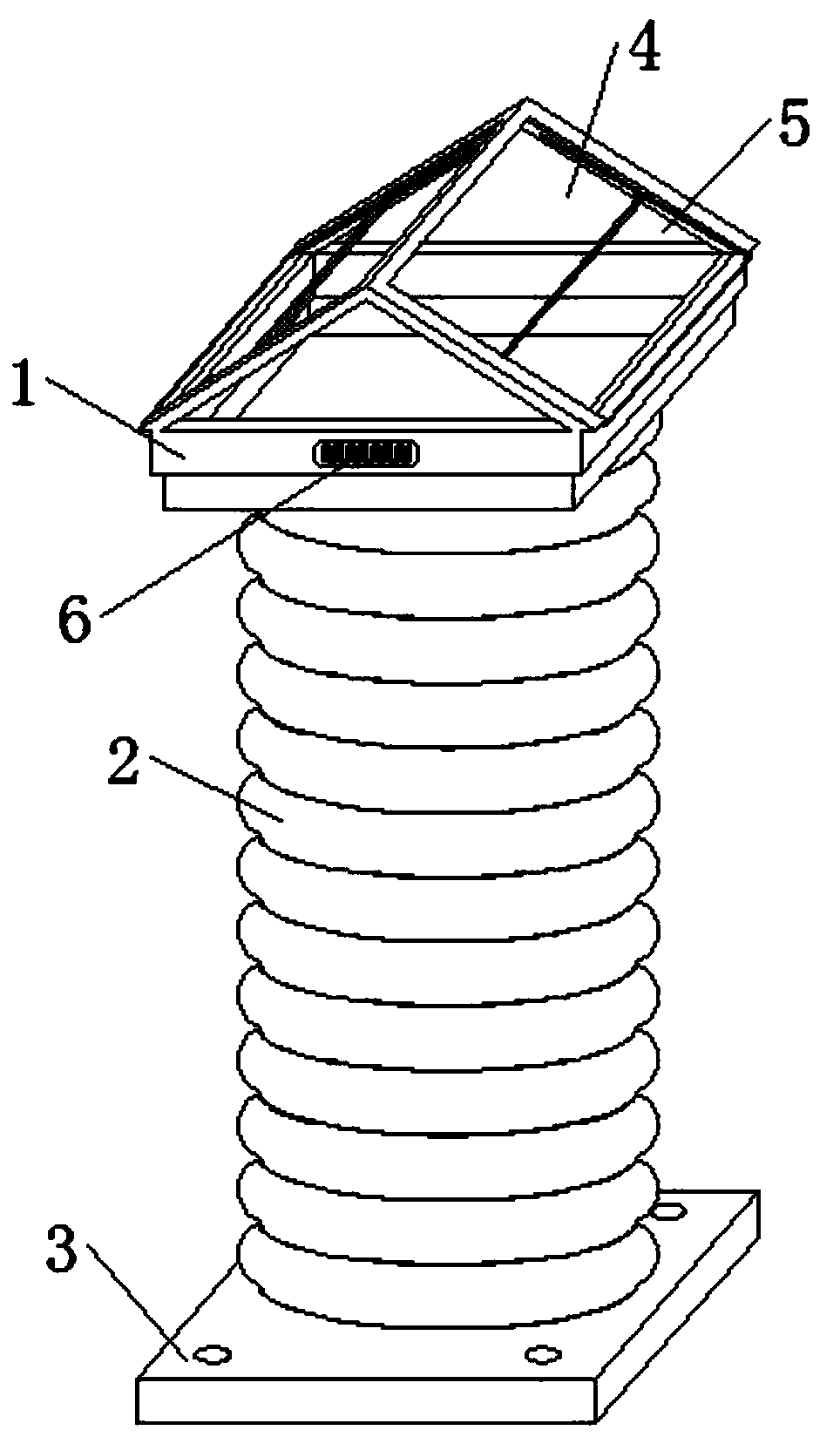 Underground garage building lighting structure