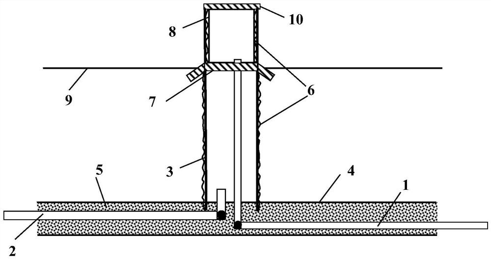 Self-sealing drainage pipe and drainage method for vacuum consolidation treatment of fluid mud