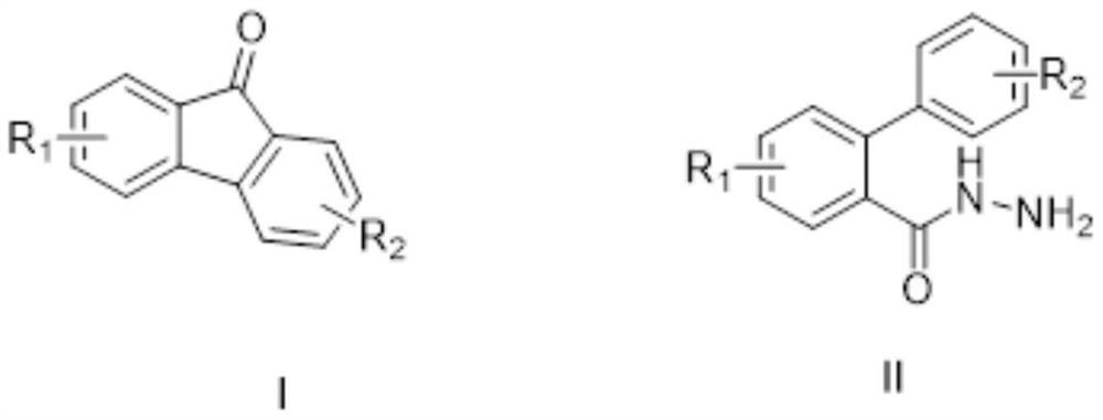 A kind of method for n-hydroxyphthalimide catalyzed electrolytic synthesis of fluorenone