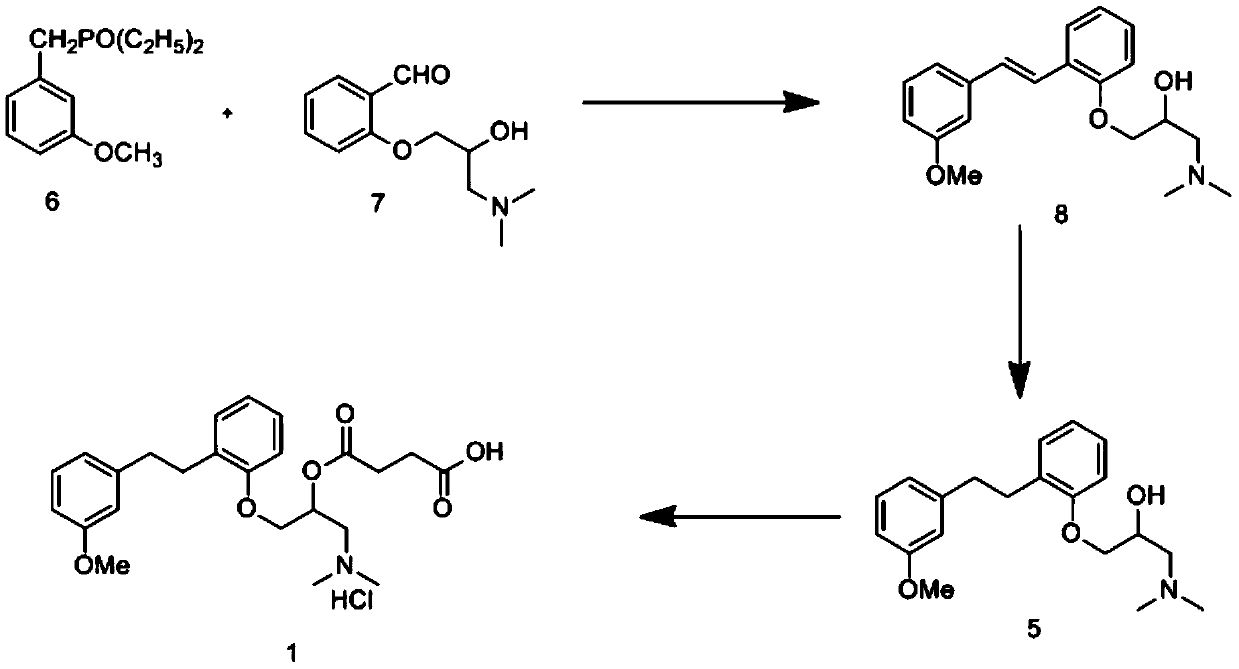 Method for synthesizing 2-(3-dimethylamino-2-hydroxy) propoxybenzaldehyde as intermediate of sarpogrelate hydrochloride