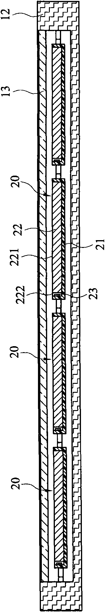 Light box structure with modular light source and modular light source structure thereof